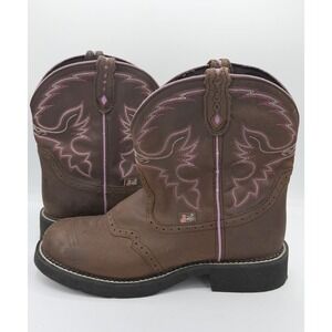 Justin Gypsy Women's Cowgirl Farm Ranch  Leather Western Boots Size 11B